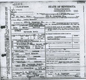 Louis Wynacht's death certificate