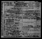 Bertha Donart's Death certificate