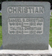 Samuel & Talitha (Heckman) Christian's Headstone