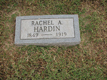Rachel Ann Durbin Hardin's Headstone